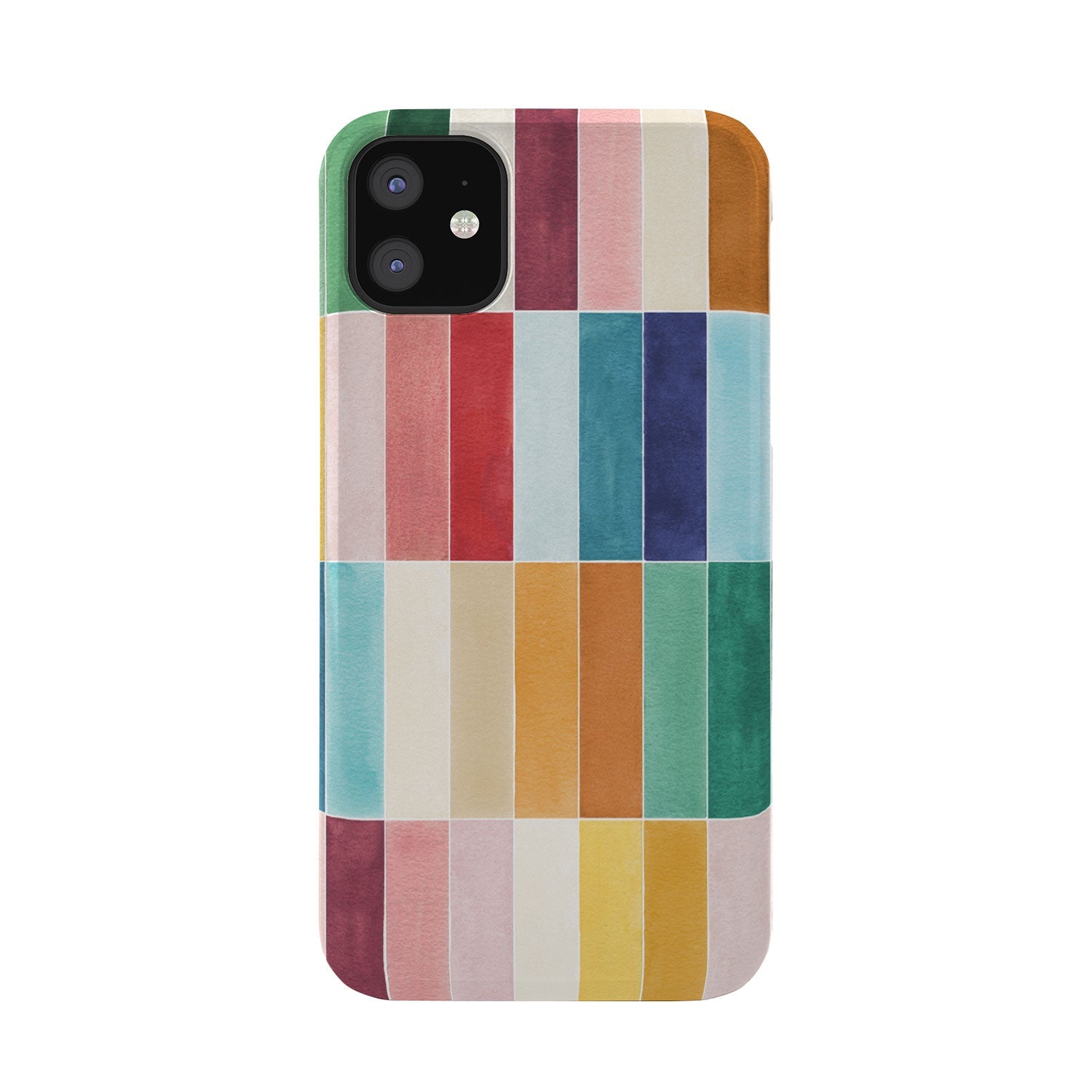Ninola Design Modern Craft Rectangular Colorful Tiles Color Utopia Phone Case
