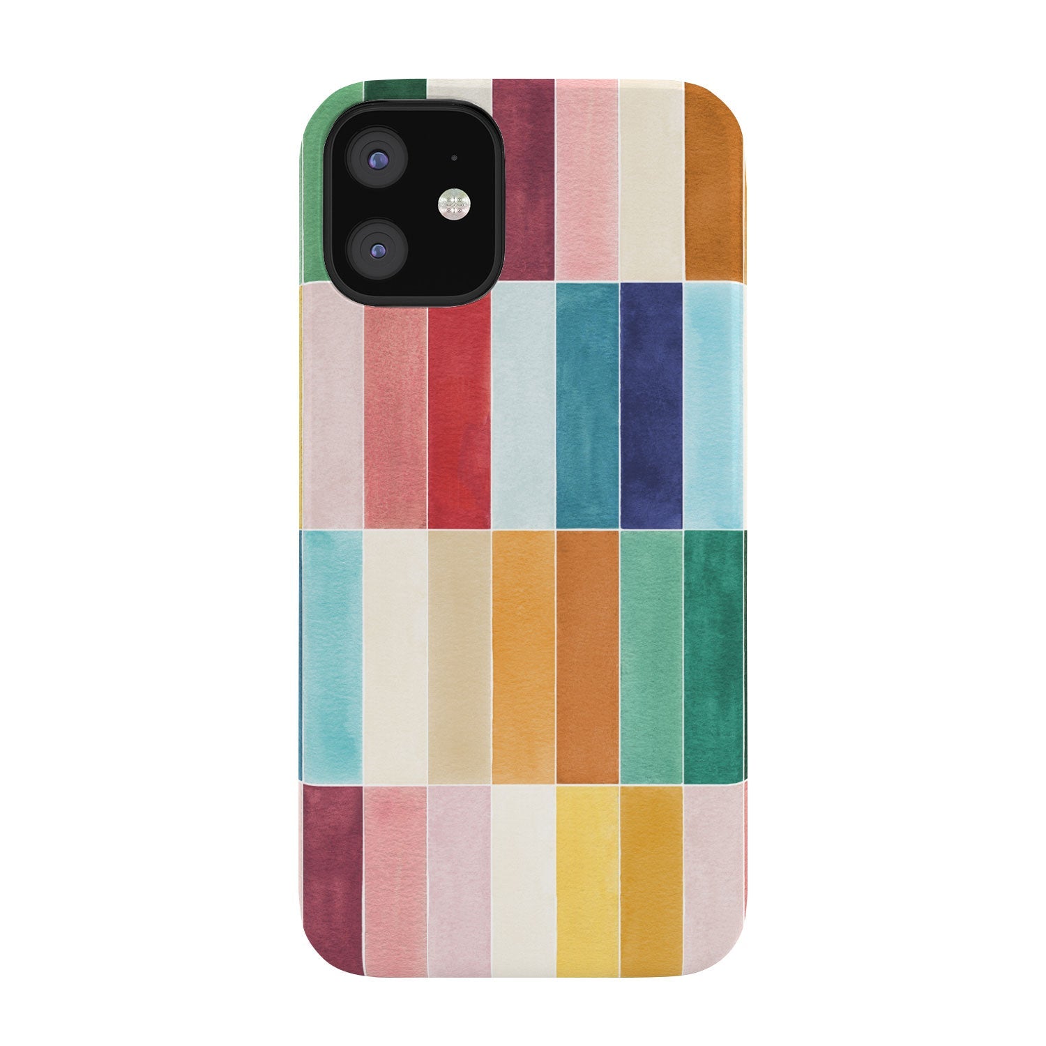 Ninola Design Modern Craft Rectangular Colorful Tiles Color Utopia Phone Case