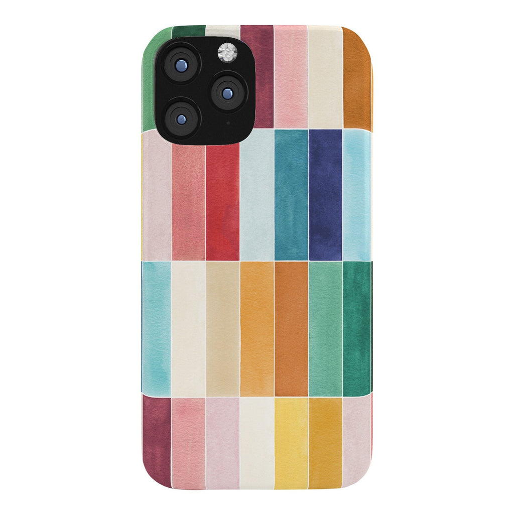 Ninola Design Modern Craft Rectangular Colorful Tiles Color Utopia Phone Case