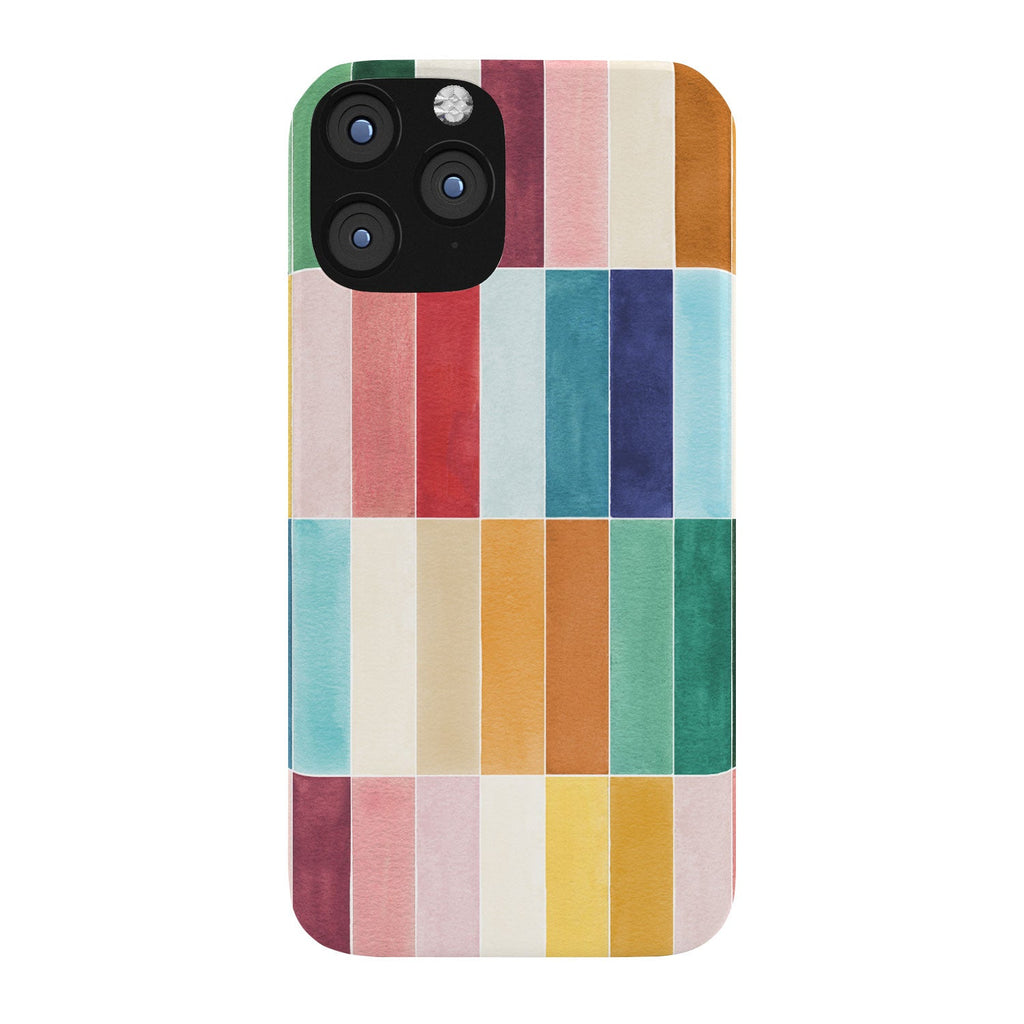 Ninola Design Modern Craft Rectangular Colorful Tiles Color Utopia Phone Case