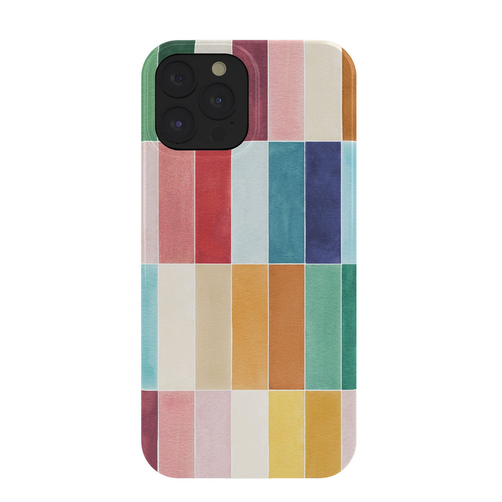 Ninola Design Modern Craft Rectangular Colorful Tiles Color Utopia Phone Case