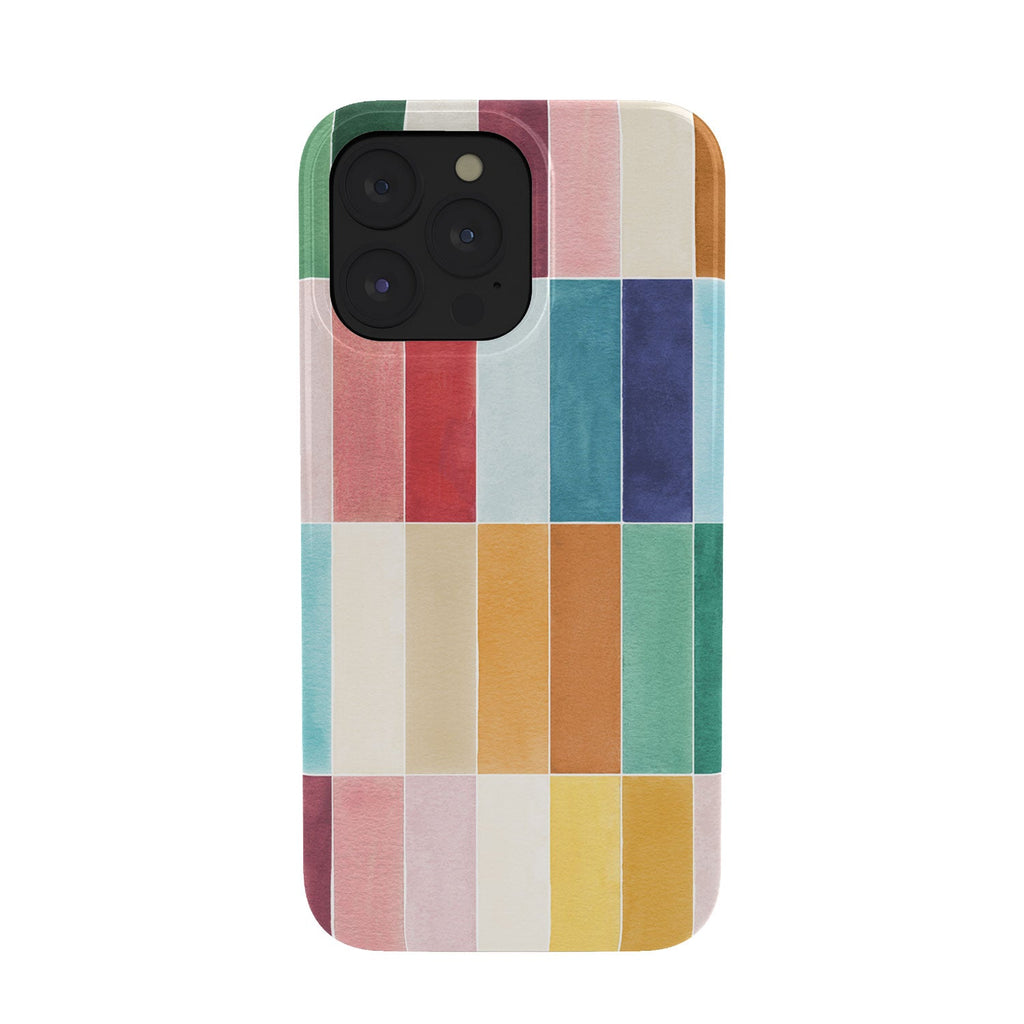 Ninola Design Modern Craft Rectangular Colorful Tiles Color Utopia Phone Case
