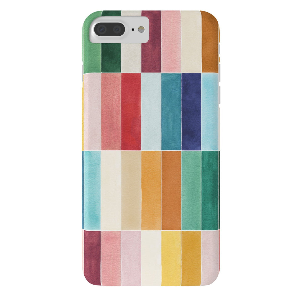 Ninola Design Modern Craft Rectangular Colorful Tiles Color Utopia Phone Case
