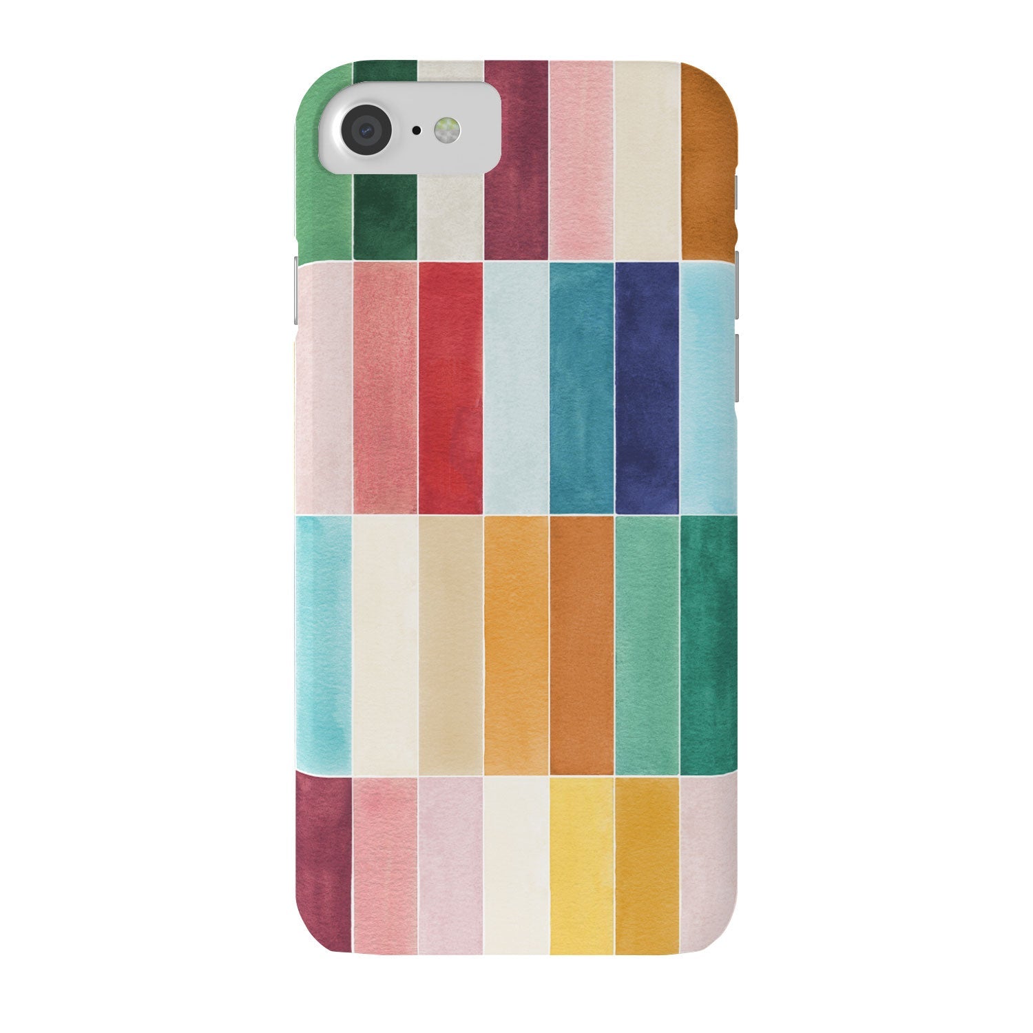 Ninola Design Modern Craft Rectangular Colorful Tiles Color Utopia Phone Case