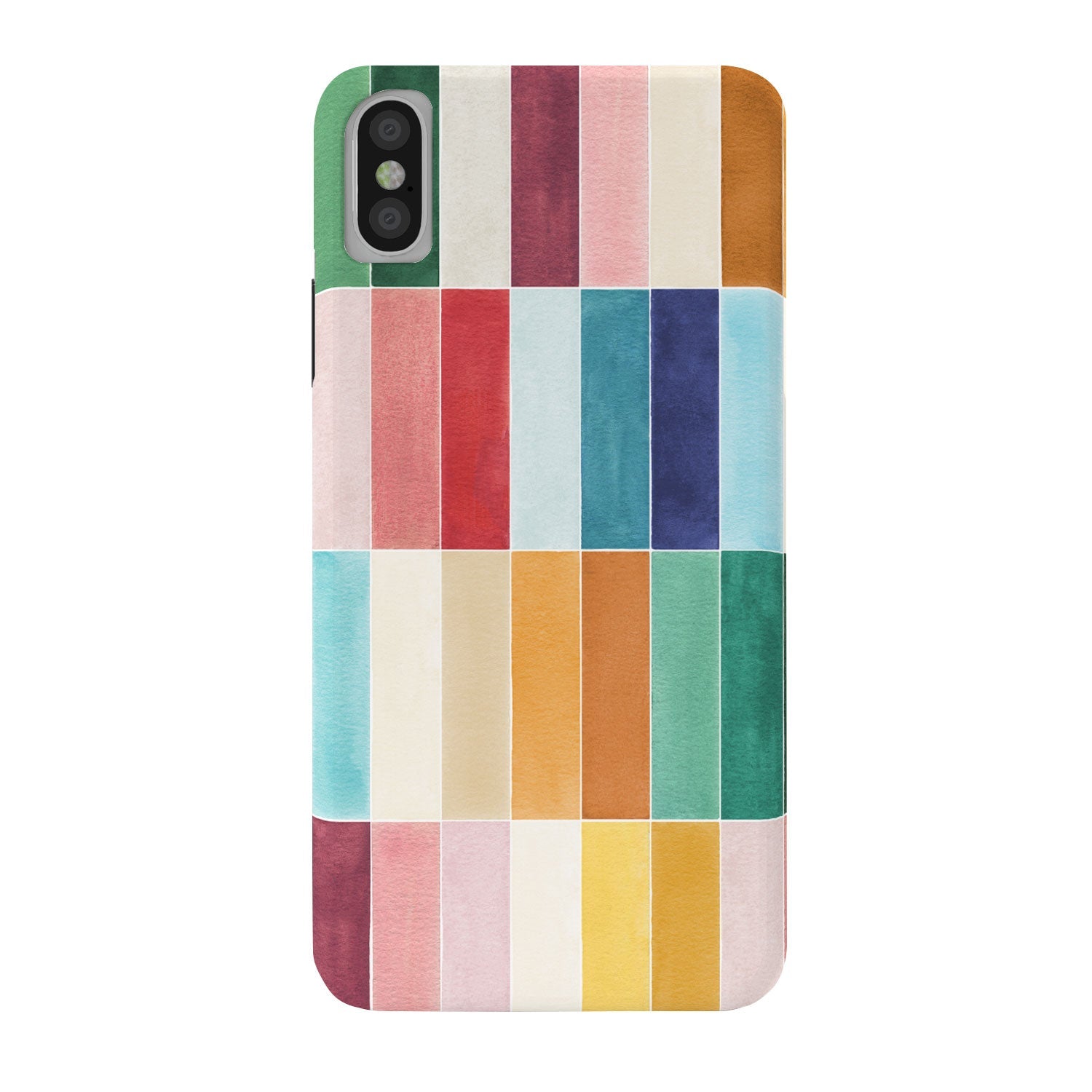 Ninola Design Modern Craft Rectangular Colorful Tiles Color Utopia Phone Case