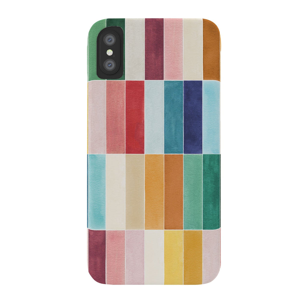 Ninola Design Modern Craft Rectangular Colorful Tiles Color Utopia Phone Case