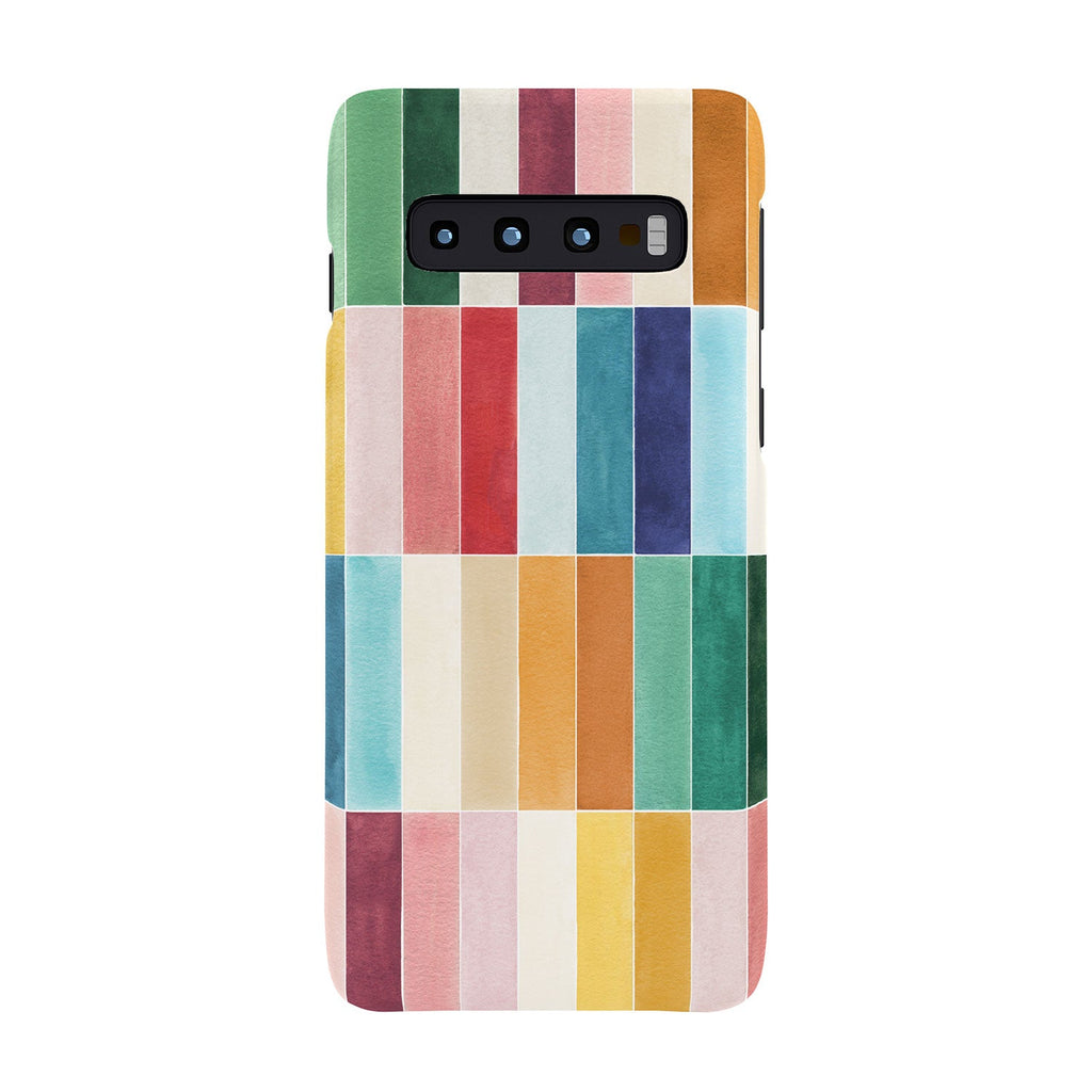 Ninola Design Modern Craft Rectangular Colorful Tiles Color Utopia Phone Case