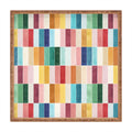 Ninola Design Modern Craft Rectangular Colorful Tiles Color Utopia Square Tray