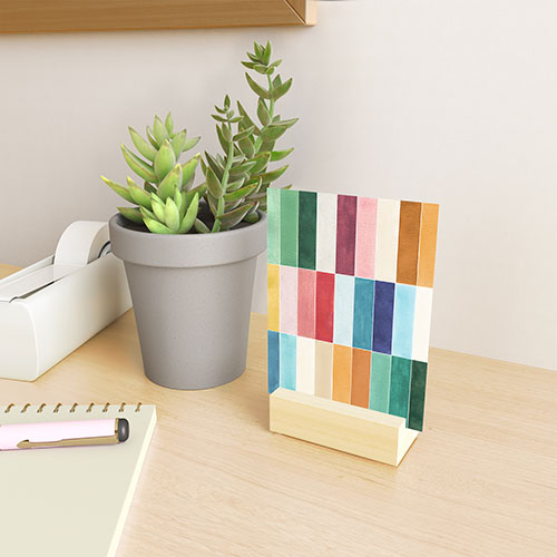 Ninola Design Modern Craft Rectangular Colorful Tiles Color Utopia Mini Art Print