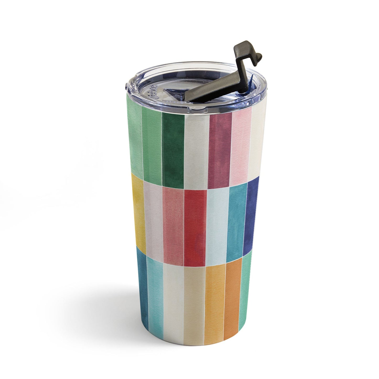 Ninola Design Modern Craft Rectangular Colorful Tiles Color Utopia Travel Mug
