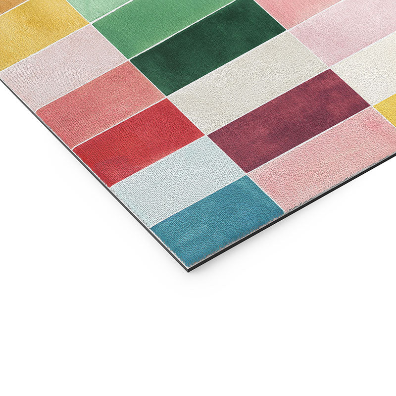 Ninola Design Modern Craft Rectangular Colorful Tiles Color Utopia Welcome Mat