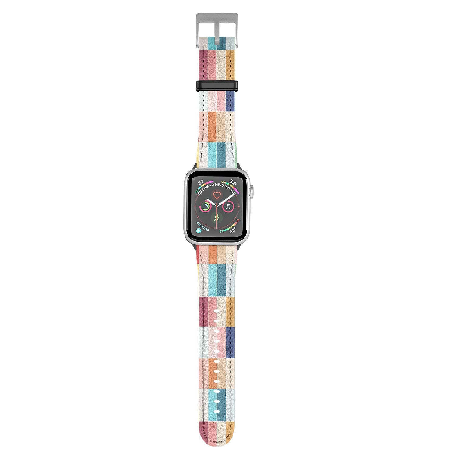 Ninola Design Modern Craft Rectangular Colorful Tiles Color Utopia Apple Watch Band