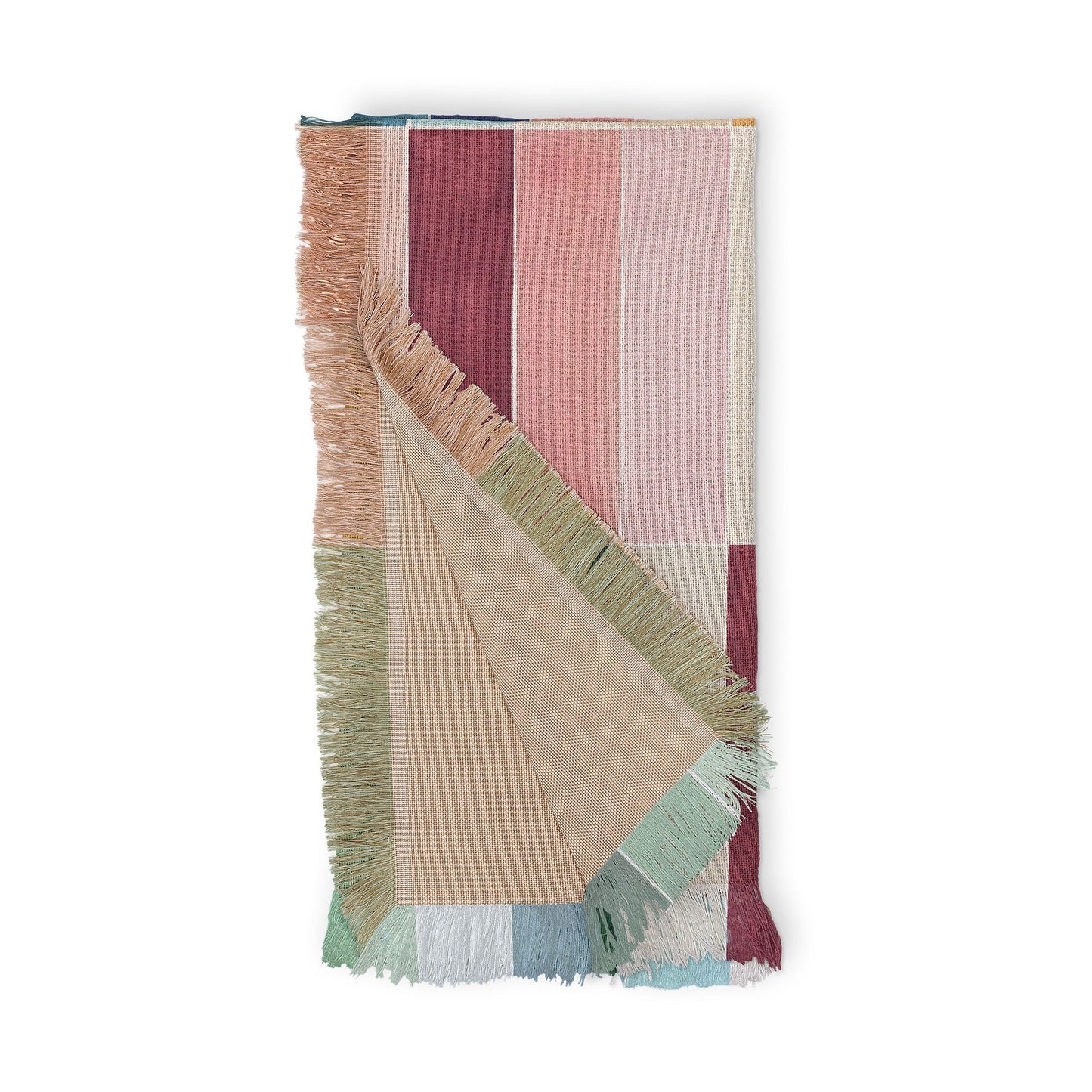 Ninola Design Modern Craft Rectangular Colorful Tiles Color Utopia Throw Blanket