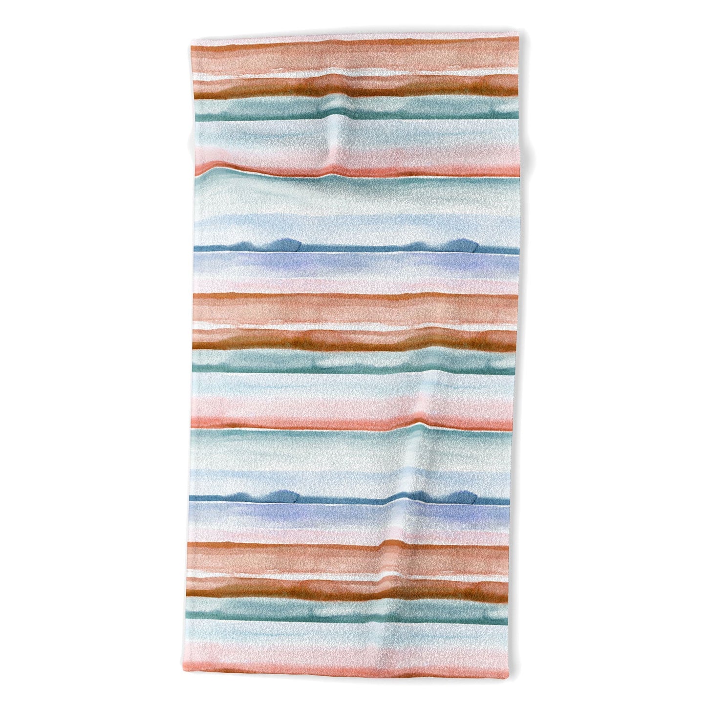 Ninola Design Relaxing Stripes Mineral Copper Beach Towel