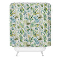 Ninola Design Tuscany Olive Green Leaves Shower Curtain