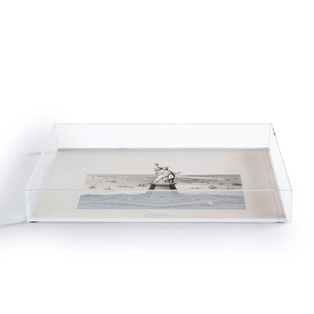 DENY Designs Vintage Lady Liberty Acrylic Tray