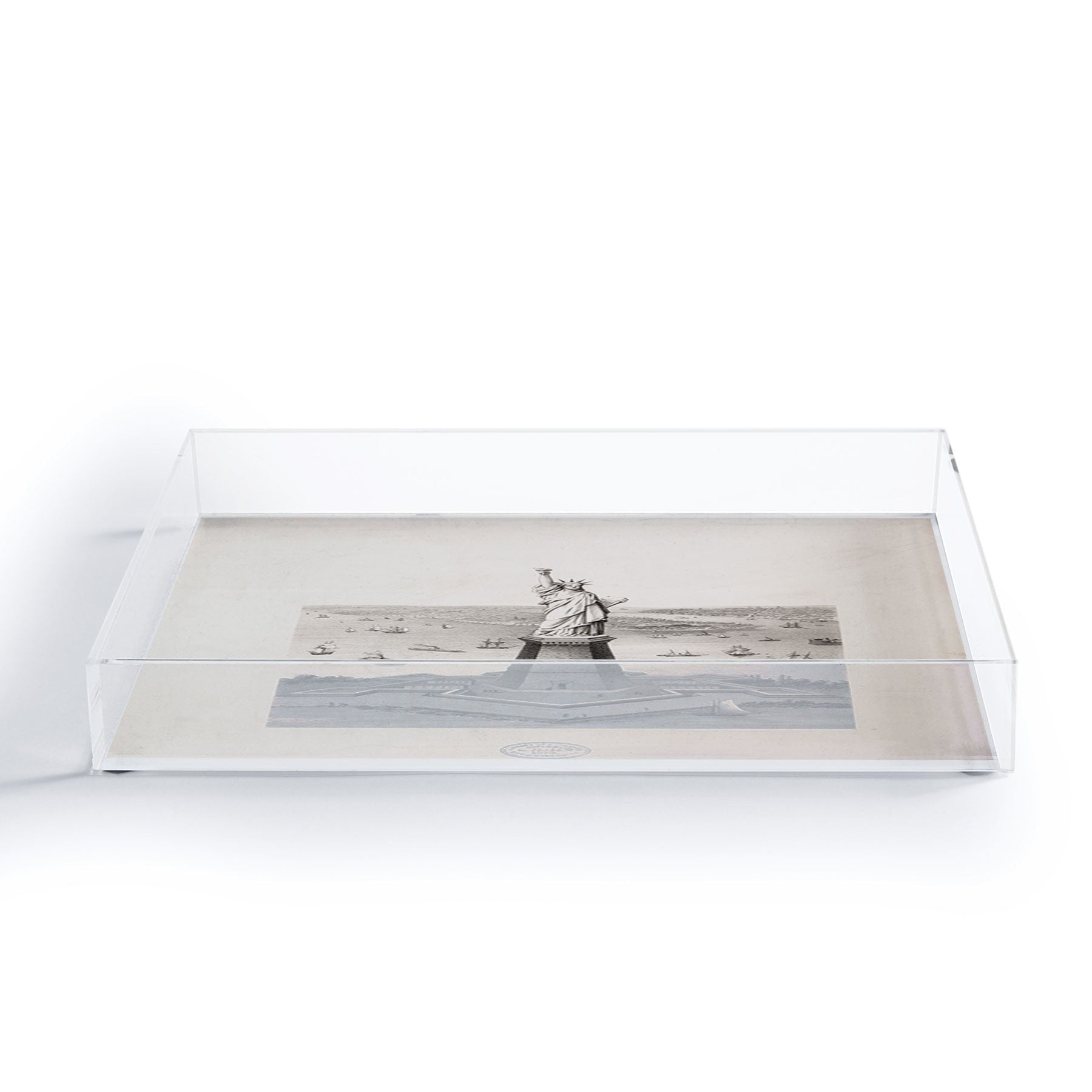 DENY Designs Vintage Lady Liberty Acrylic Tray