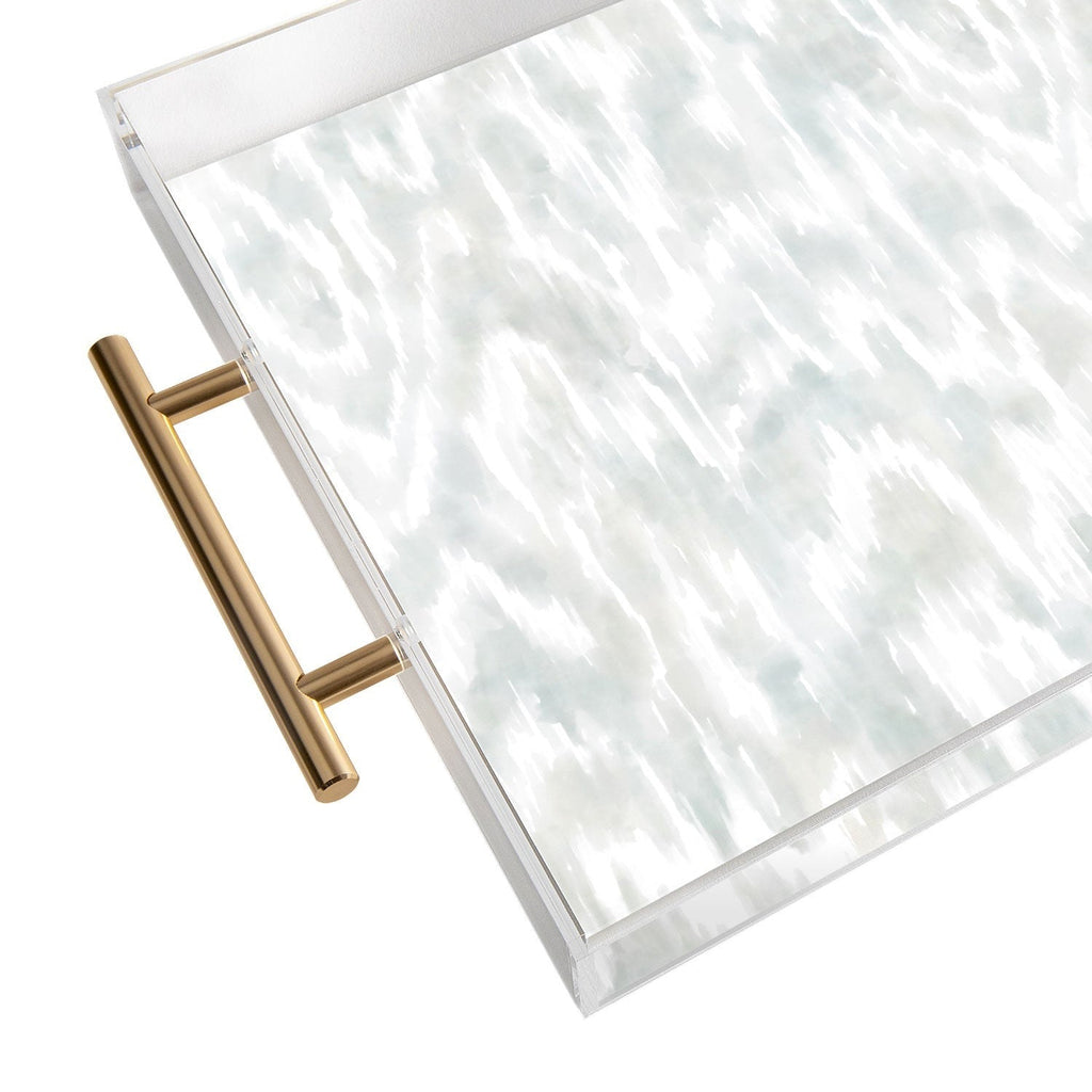 Jacqueline Maldonado Watercolor Wood Grain Acrylic Tray