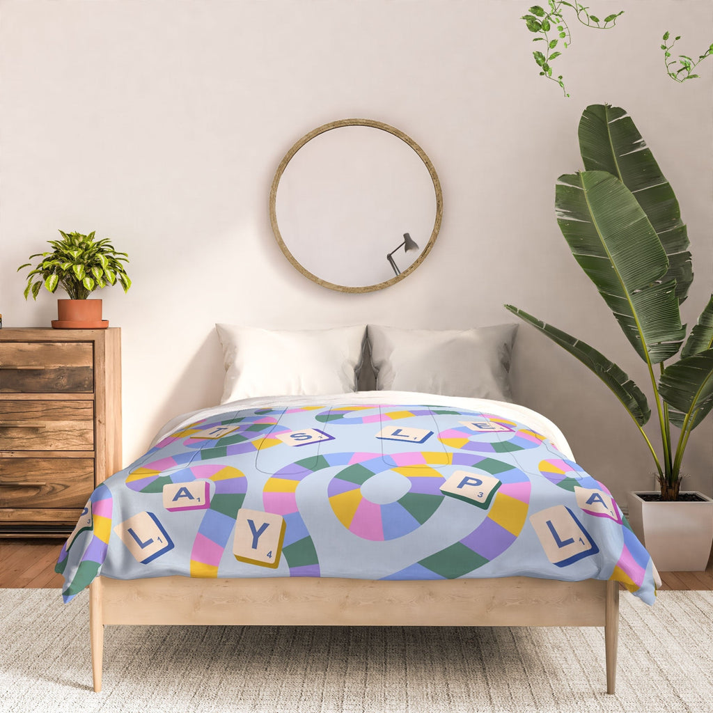 Design by Spark Scrabble Board Game Night Comforter