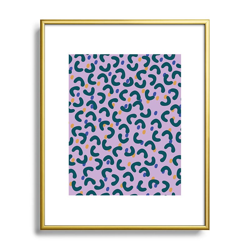 Camilla Foss Pebbles Mix Metal Framed Art Print