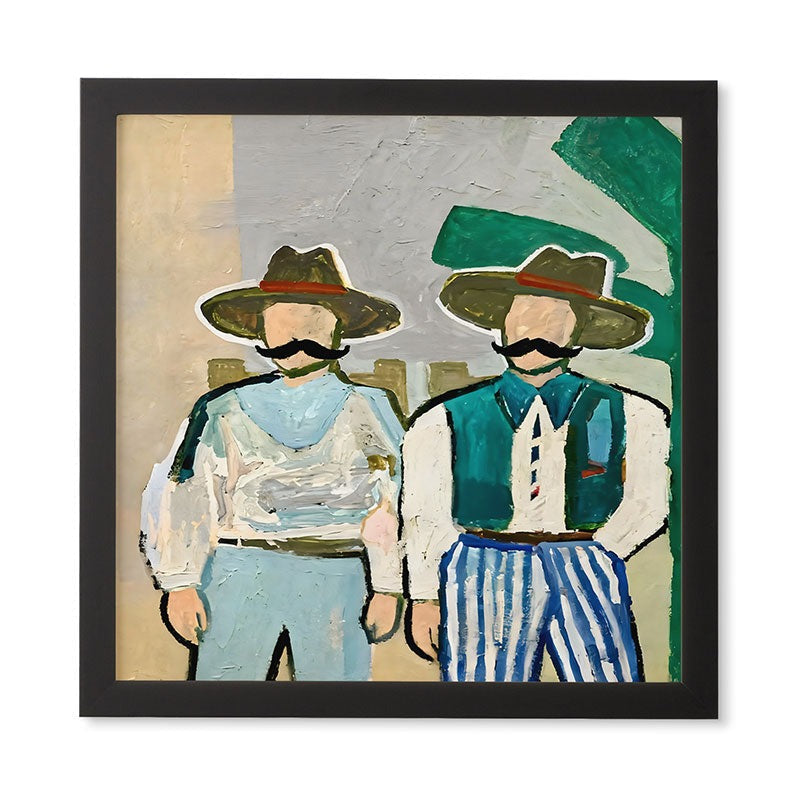 83 Oranges Side By Side Cowboy Edition Framed Wall Art
