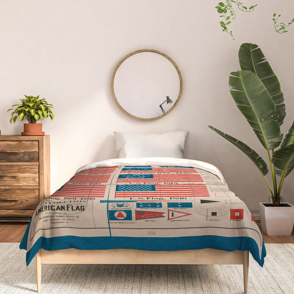 DENY Designs Goff s Evolution of the American Flag Comforter