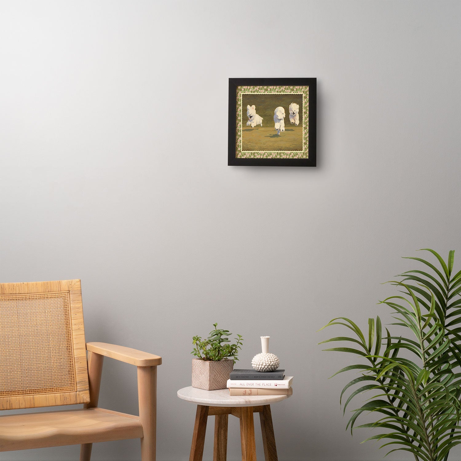 NKTN Three Dogs Running Framed Wall Art