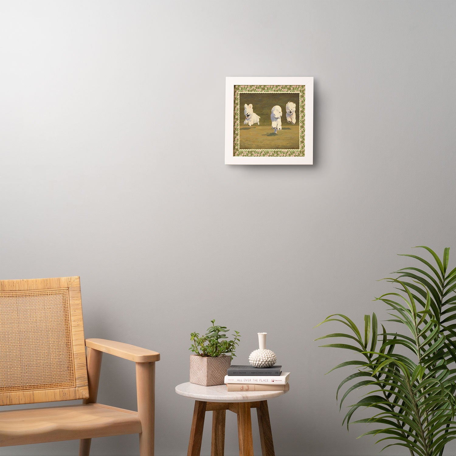 NKTN Three Dogs Running Framed Wall Art