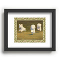 NKTN Three Dogs Running Recessed Framing Rectangle