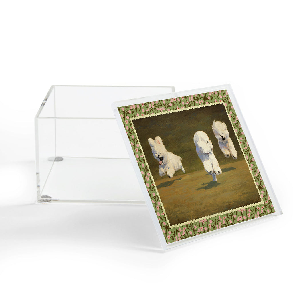 NKTN Three Dogs Running Acrylic Box