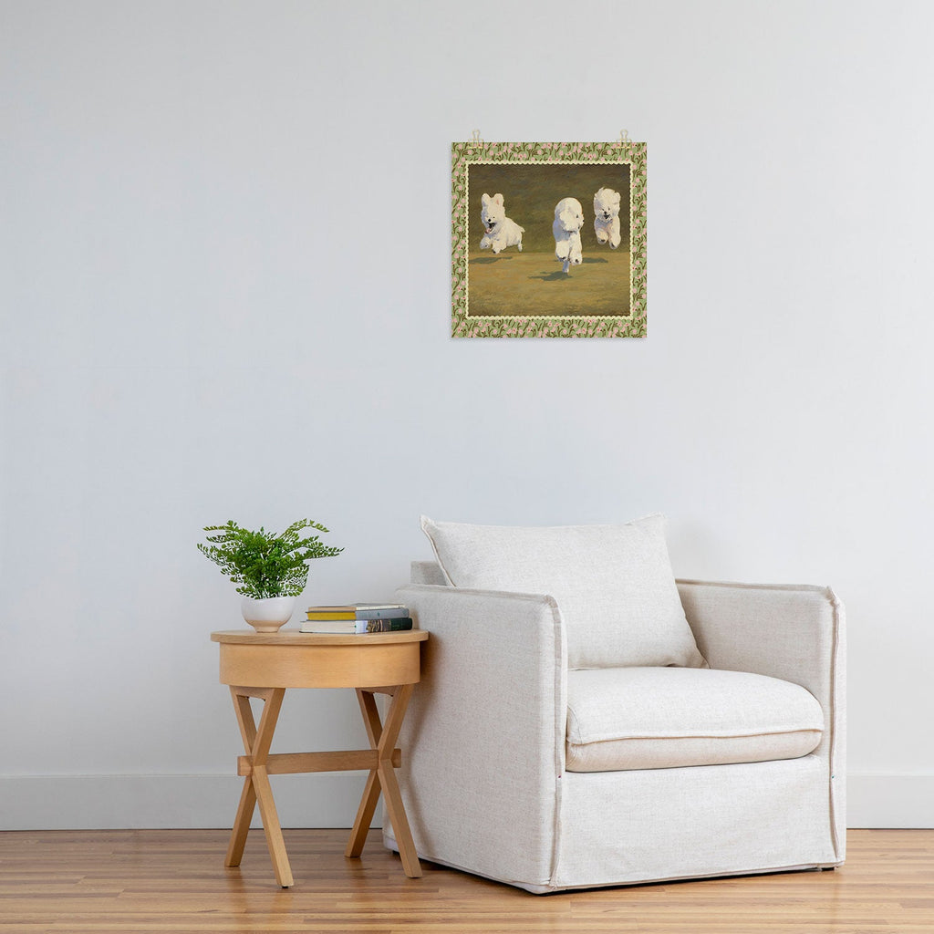 NKTN Three Dogs Running Art Print