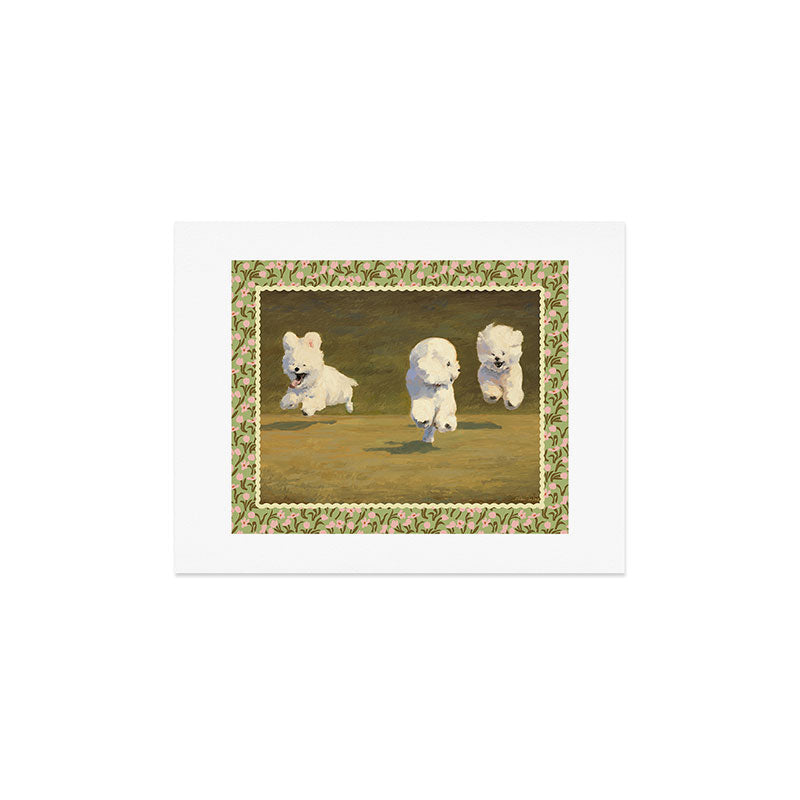 NKTN Three Dogs Running Art Print