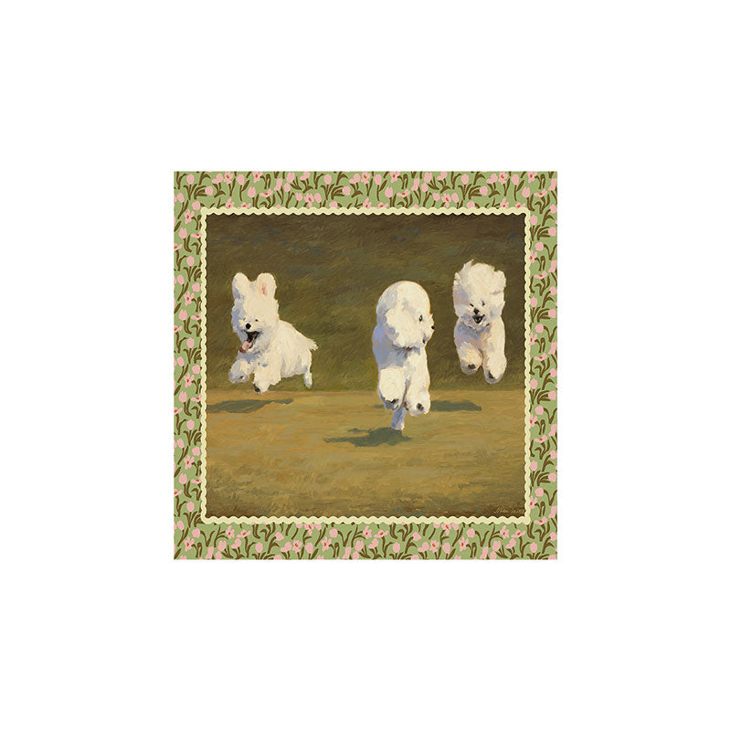 NKTN Three Dogs Running Art Print