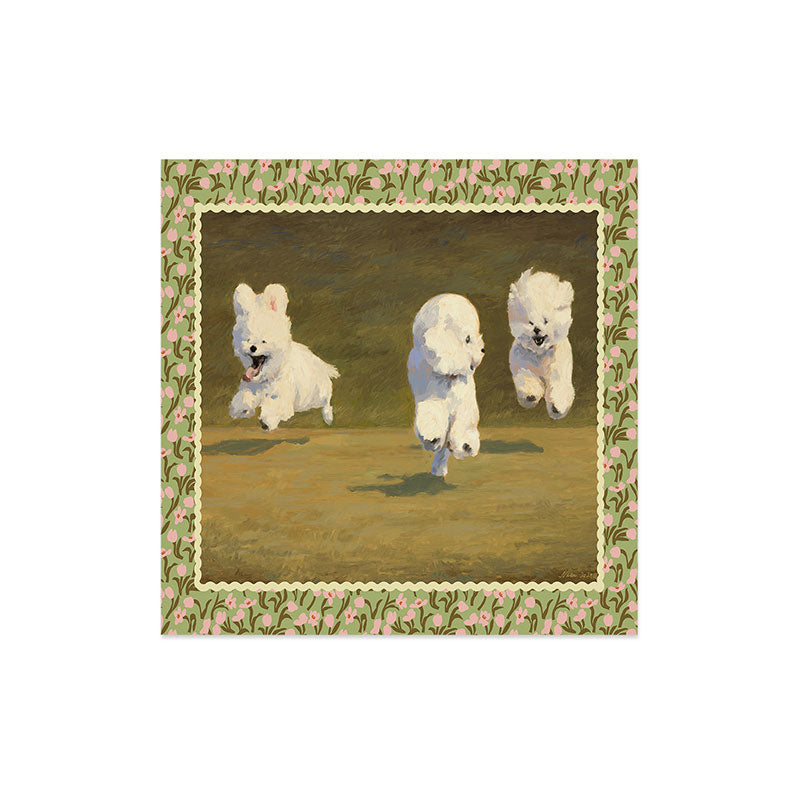 NKTN Three Dogs Running Art Print