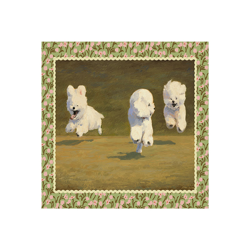 NKTN Three Dogs Running Art Print
