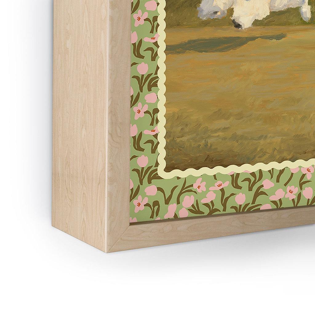 NKTN Three Dogs Running Framed Mini Art Print
