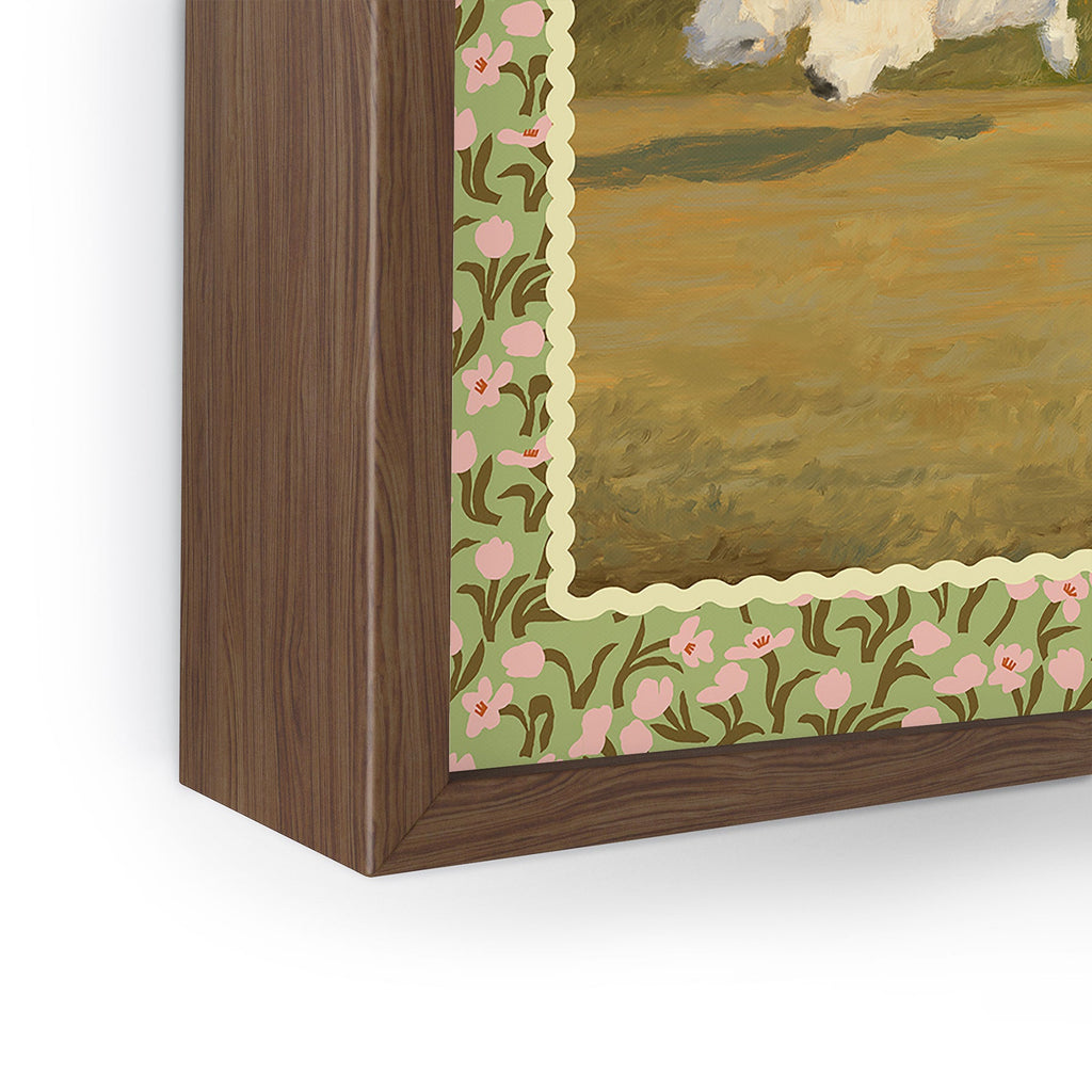 NKTN Three Dogs Running Framed Mini Art Print