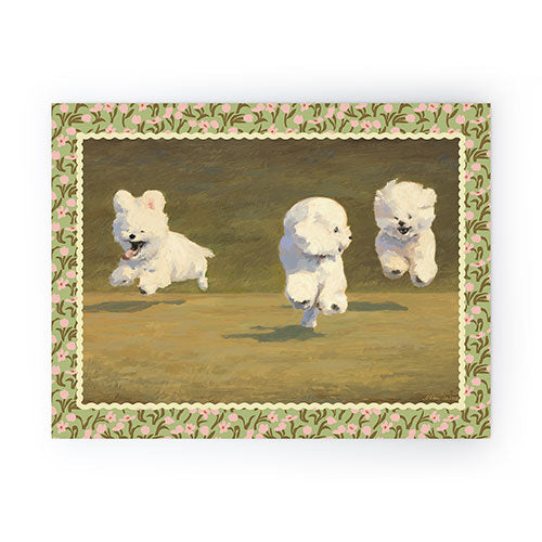 NKTN Three Dogs Running Mini Art Print