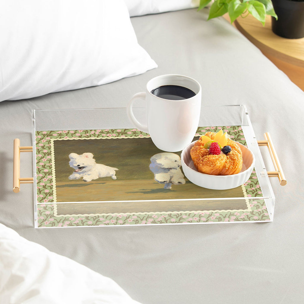 NKTN Three Dogs Running Acrylic Tray
