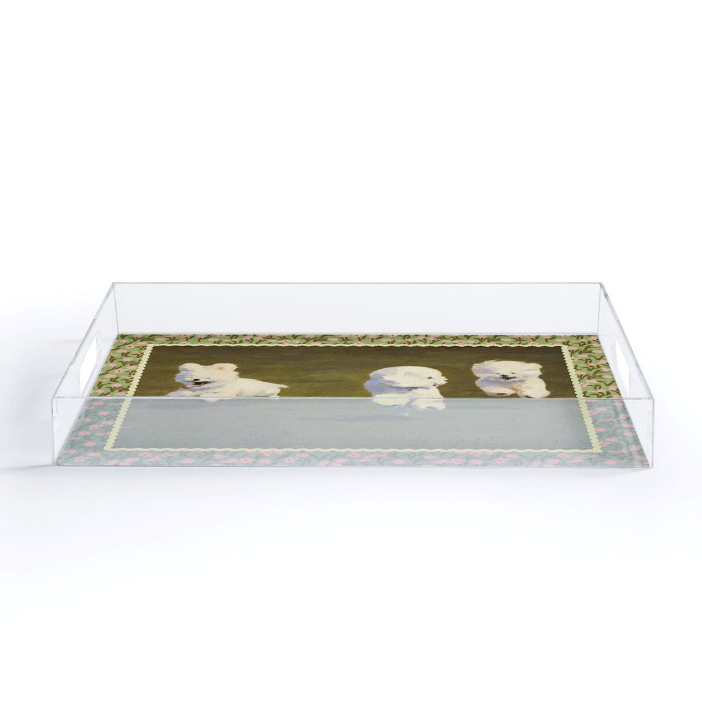 NKTN Three Dogs Running Acrylic Tray