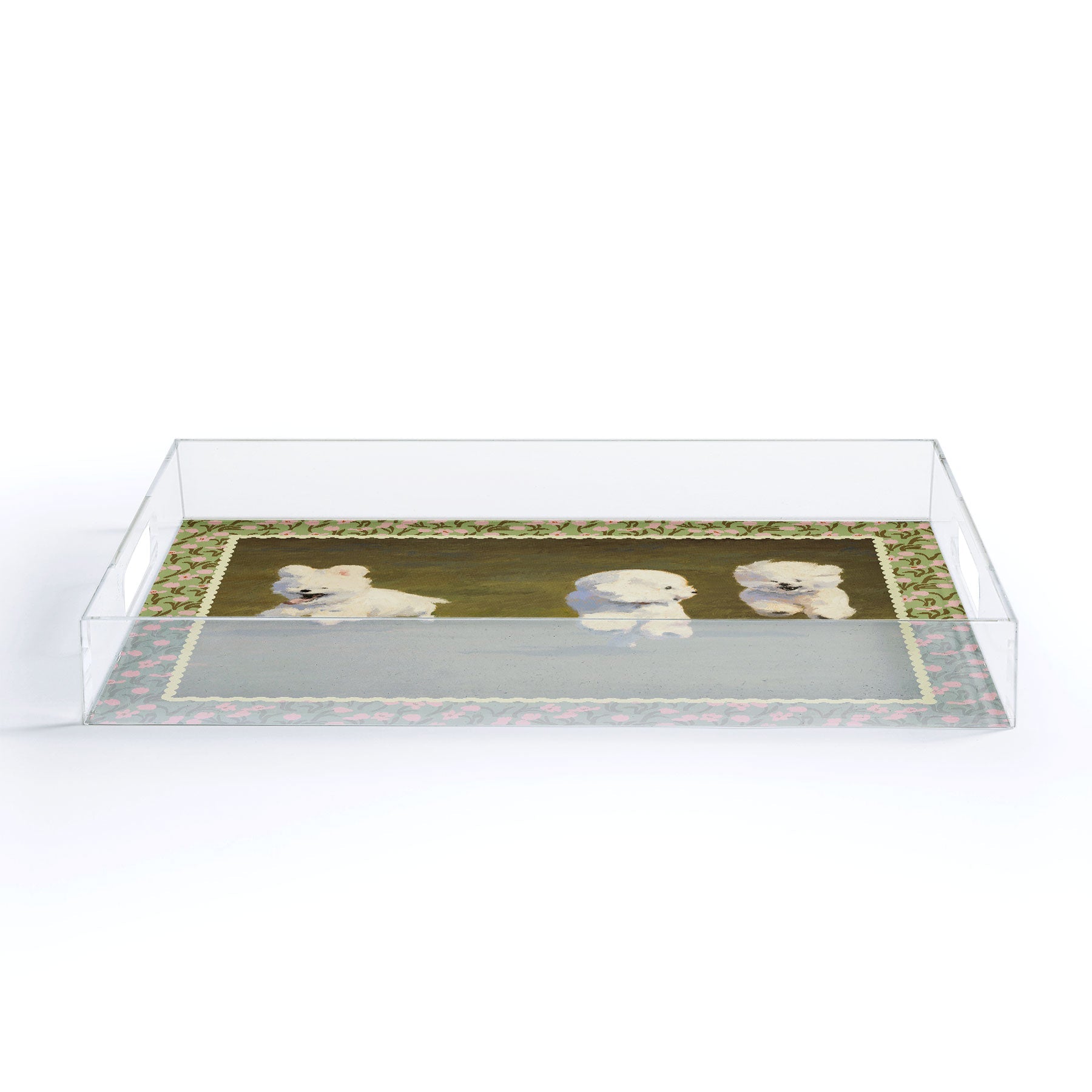 NKTN Three Dogs Running Acrylic Tray