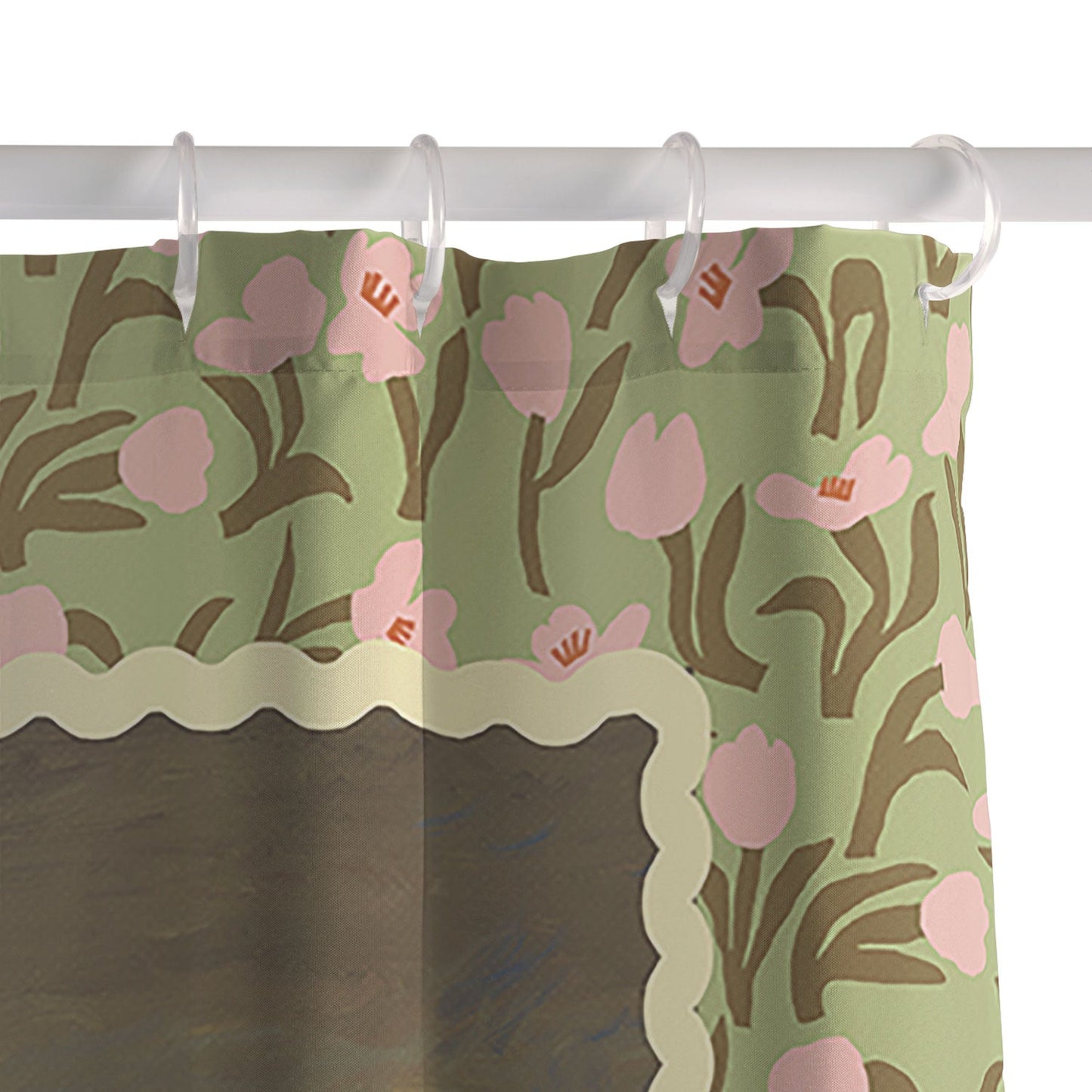 NKTN Three Dogs Running Shower Curtain