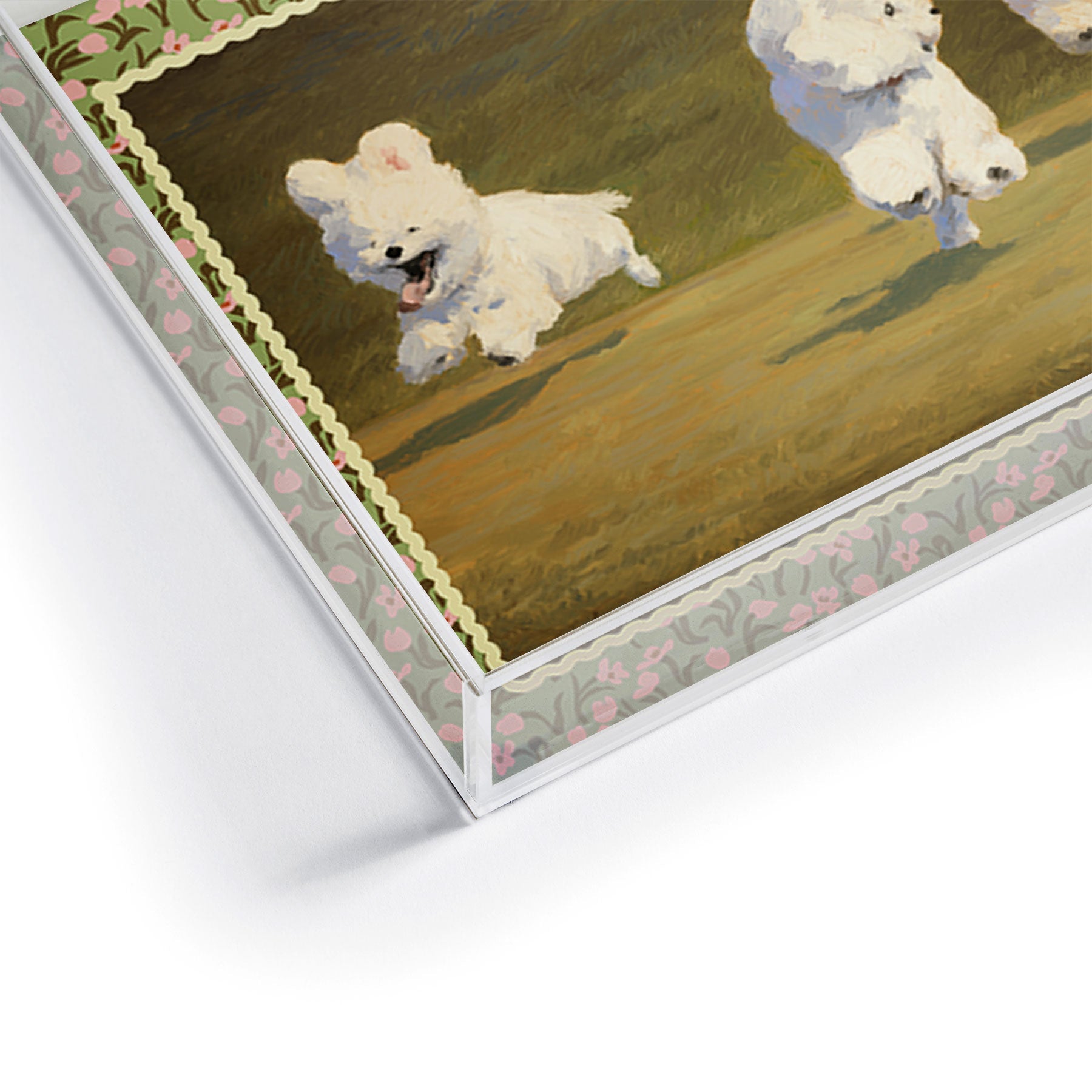 NKTN Three Dogs Running Acrylic Tray
