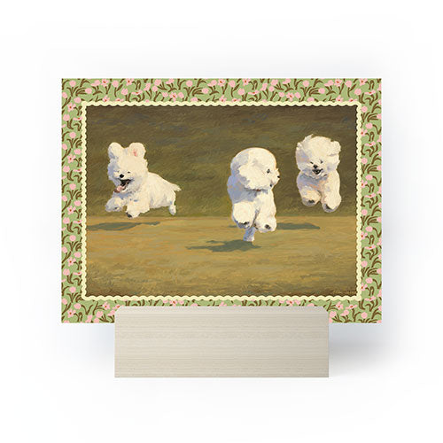 NKTN Three Dogs Running Mini Art Print