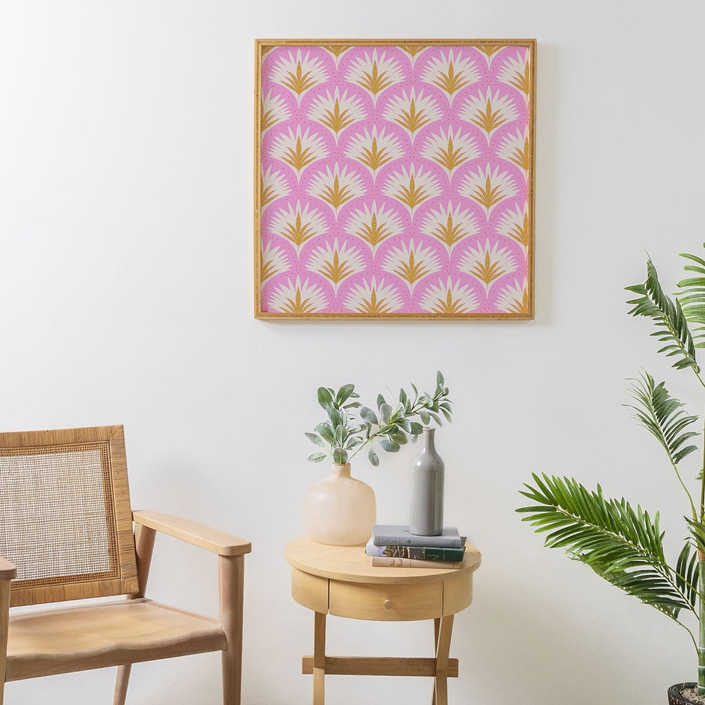 Jennifer Labre Pink Palmetto Framed Wall Art