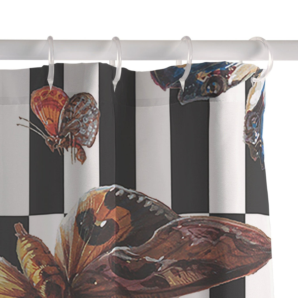kikasworkshop Butterfly Ballet Shower Curtain