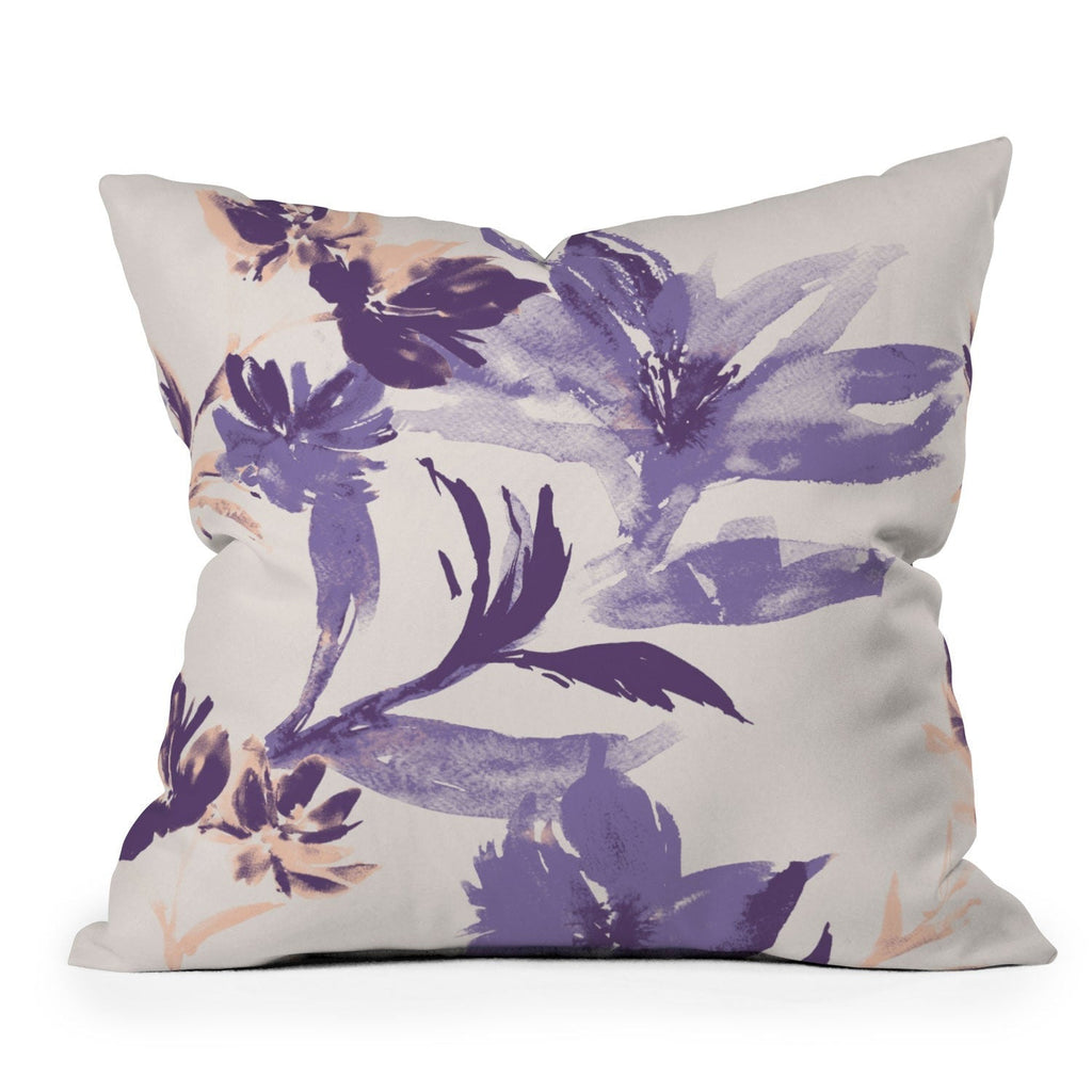 Gabriela Fuente Emma Classic Floral Outdoor Throw Pillow