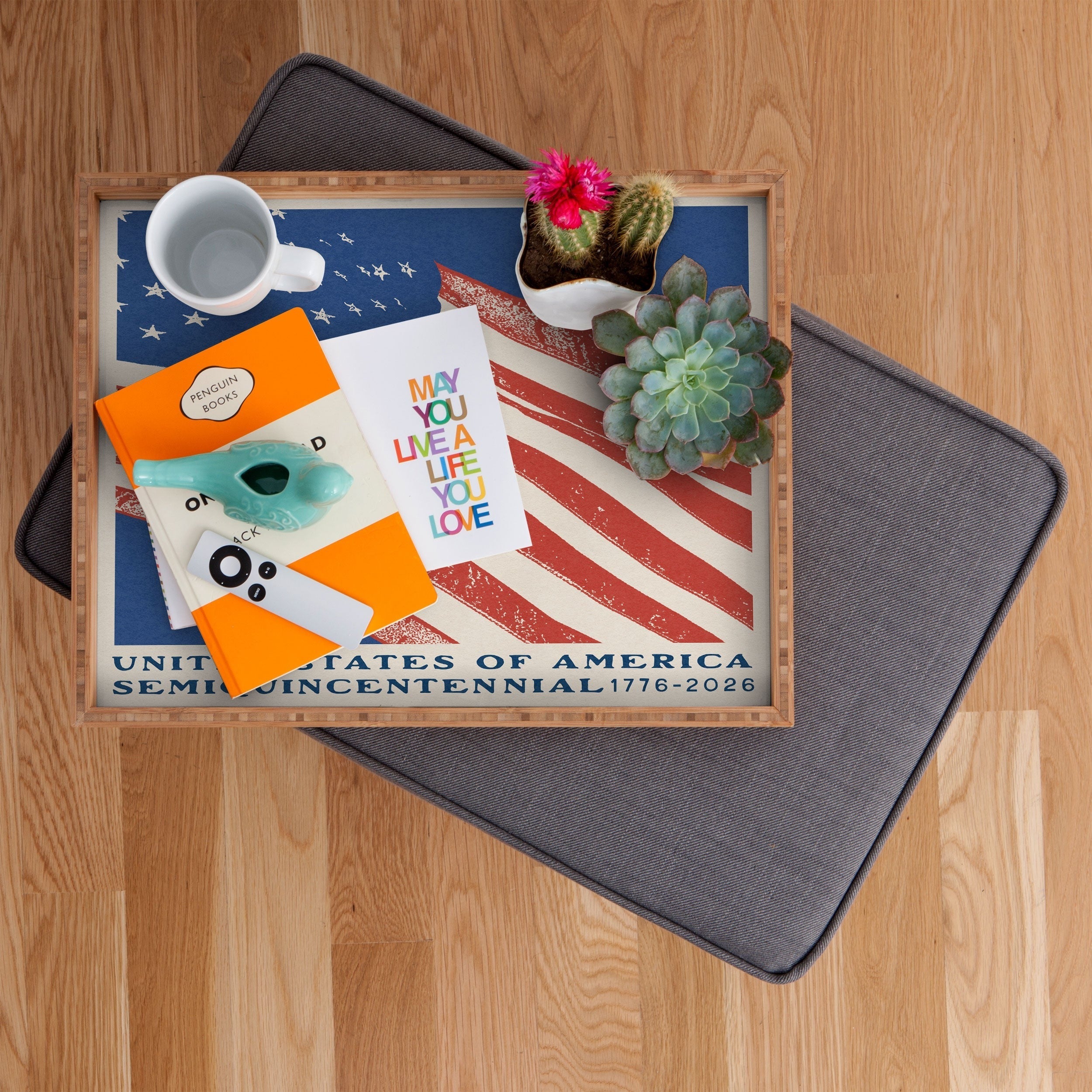 DENY Designs Stars n Stripes Semiquincentennial Rectangular Tray