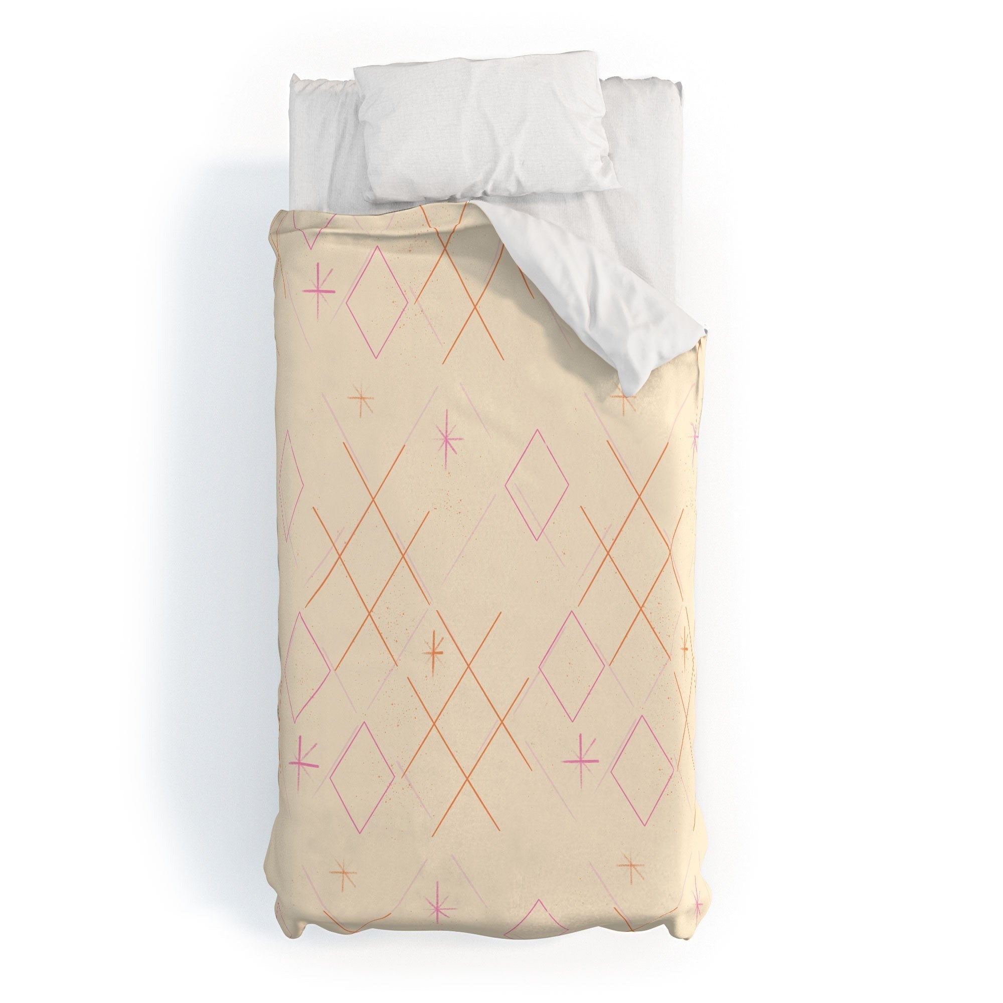 Little Om Starry Web cream Duvet Cover