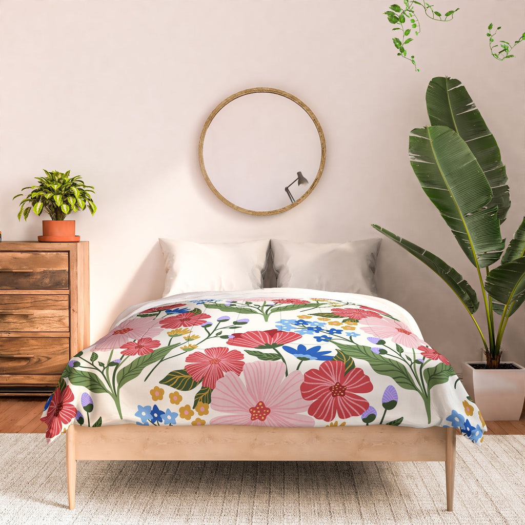 Design by Spark Wild Bloom Flowers Comforter